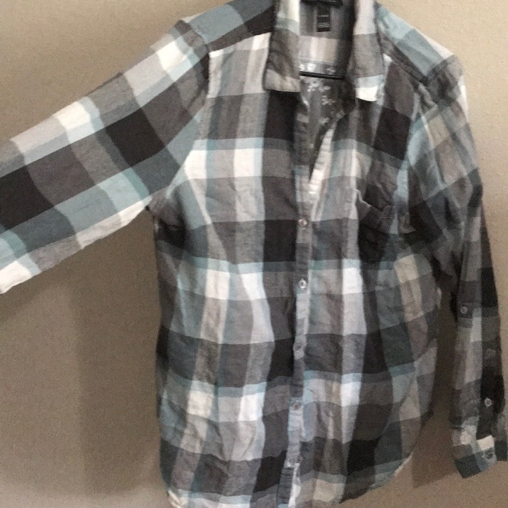 Soft Flannel Plaid Maternity Blouse